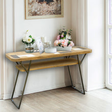 Recycled Teak Wood Brux Art Deco Console / Serving Table
