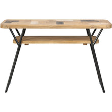 Recycled Teak Wood Brux Art Deco Console / Serving Table
