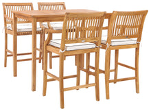 Teak Wood Antigua Rectangular Bistro Table, Counter Height (55", 63" and 71" sizes)