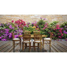 7 Piece Armless Teak Wood Orleans Table/Chair Set With Cushions - Chic Teak