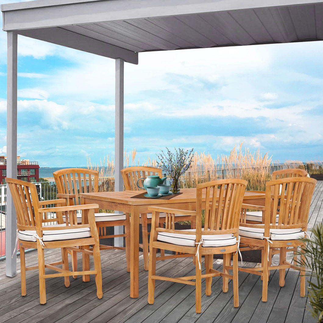 7 Piece Teak Wood Orleans 55