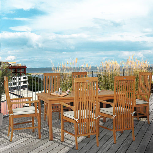 7 Piece Teak Wood West Palm 63