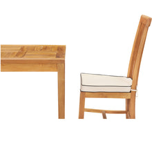 3 Piece Teak Wood Balero Intimate Bistro Dining Set including 27" Table and 2 Side Chairs