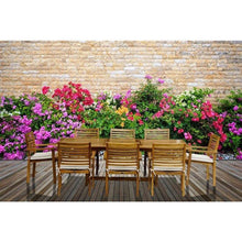 9 Piece Teak Wood Italy Table/Chair Set With Cushions - Chic Teak