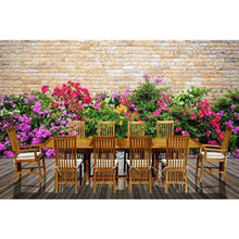 11 Piece Rectangular Teak Wood Balero Table/Chair Set With Cushions - Chic Teak