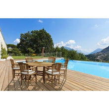 Teak Wood Sun Dining Table, 59 Inch