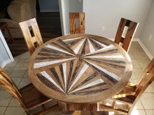 Tuscany Round Recycled Teak Wood Dining Table, 53 inch