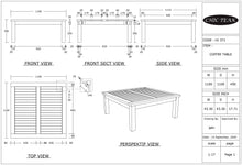 Teak Wood San Francisco Square Coffee Table