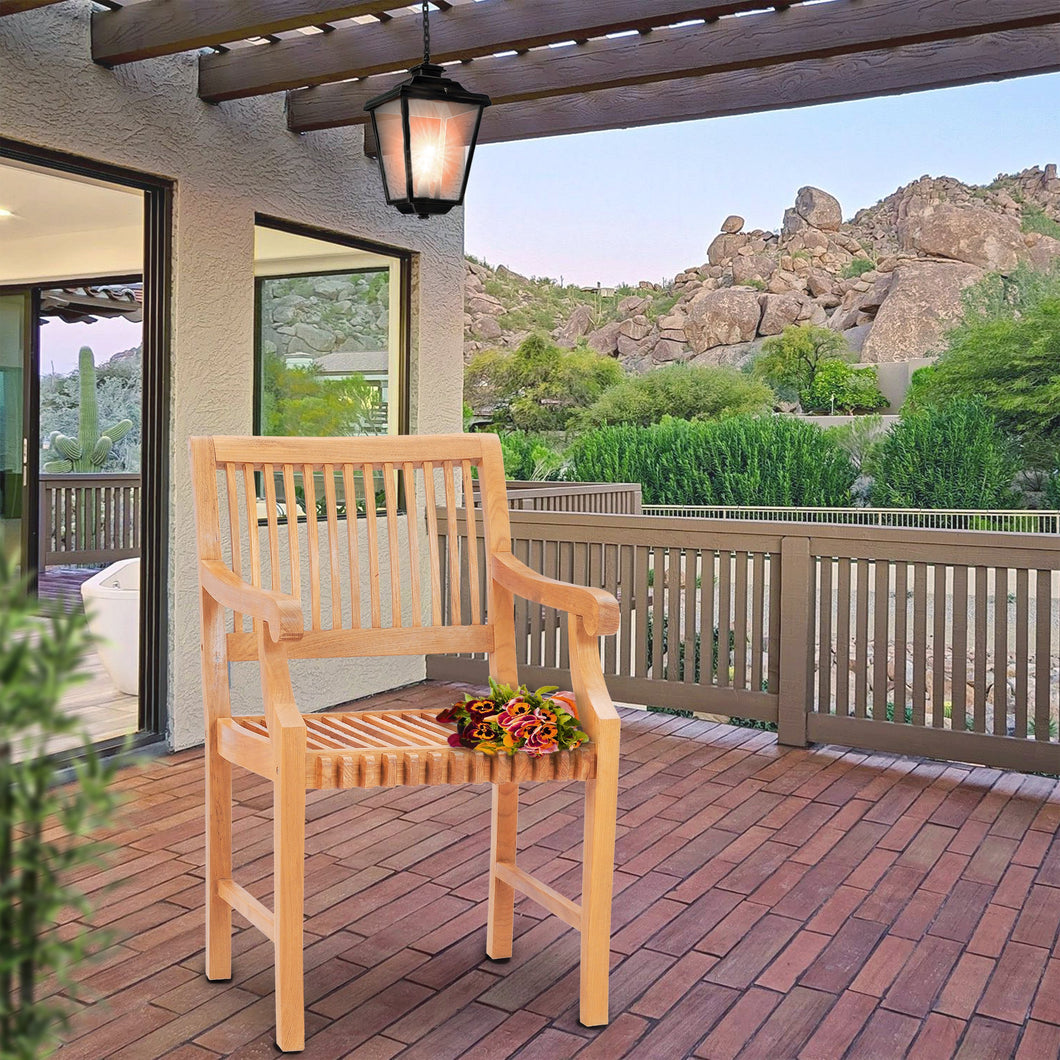 Teak Wood Castle Arm Chair