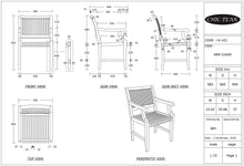 Teak Wood Castle Arm Chair