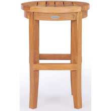 Teak Wood Santiago Round Counter Stool, 24 inch