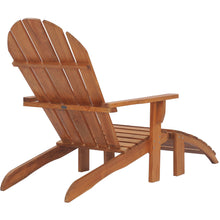 Teak Wood Adirondack Chair With Footstool
