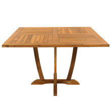 Teak Wood Amsterdam Square Dining Table, 47 inch