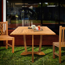 Teak Wood Amsterdam Square Dining Table, 47 inch