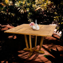 Teak Wood Amsterdam Square Dining Table, 47 inch