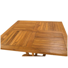 Teak Wood Amsterdam Square Dining Table, 47 inch