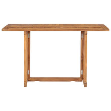 Teak Wood Hatteras Rectangular Folding Table, 56 x 28 Inch