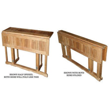 Teak Wood Hatteras Rectangular Folding Bar Table, 55 x 28 Inch