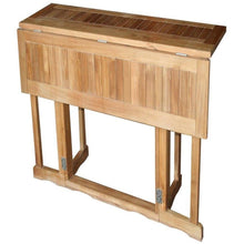 Teak Wood Hatteras Rectangular Folding Bar Table, 55 x 28 Inch