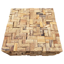 Rustic Recycled Teak Wood Java Coffee Table, 32 inch
