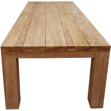 Recycled Teak Wood Marbella Dining Table, 102 Inch