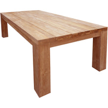 Recycled Teak Wood Marbella Dining Table, 102 Inch