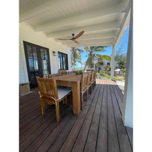 Recycled Teak Wood Marbella Dining Table, 102 Inch