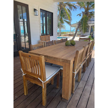 Recycled Teak Wood Marbella Dining Table, 102 Inch