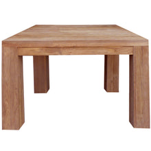 Recycled Teak Wood Marbella Square Dining Table, 35 Inch
