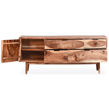 Bononia Live Edge Suar Wood Buffet with 1 door/4 drawers