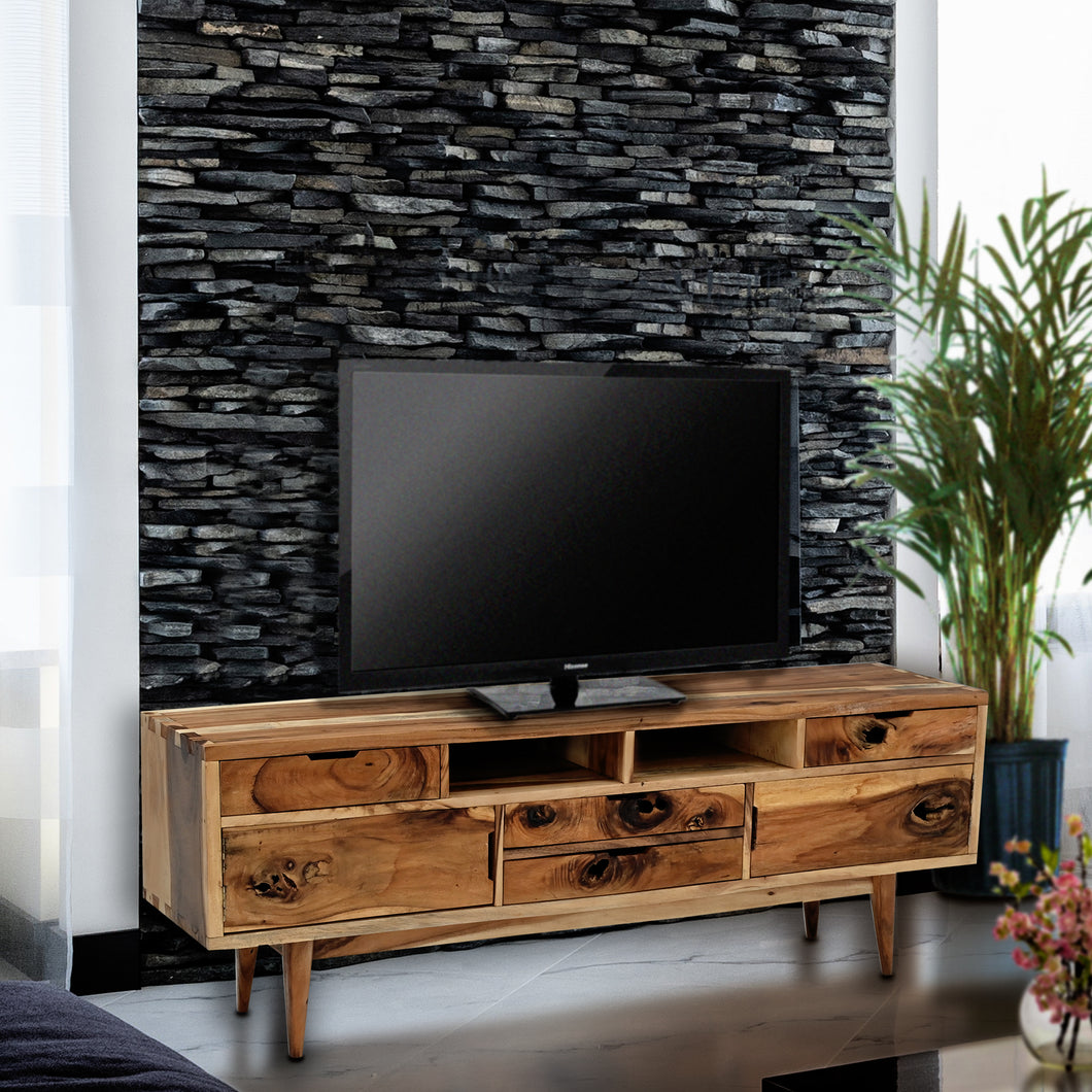 Augusta Live Edge Suar Wood Media Center/Buffet with 2 doors/4 drawers