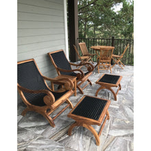 Kenya Indoor/Outdoor Teak Wood Lazy Chair Including Footstool