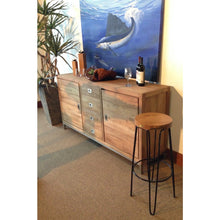 Teak Wood Round Bar Stool