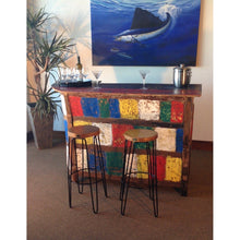 Teak Wood Round Bar Stool