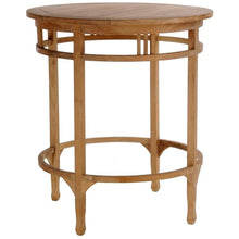 3 Piece Teak Wood Orleans Bar Table/Chair Set With Cushions