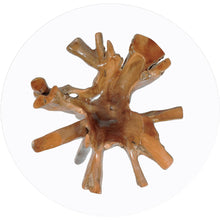Teak Wood Root Bar Table Including 47 Inch Glass Top