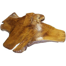 Teak Wood Slab Rustic Bar Table