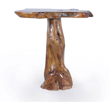 Teak Wood Slab Rustic Bar Table