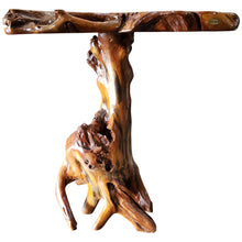 Teak Wood Slab Rustic Bar Table
