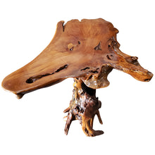 Teak Wood Slab Rustic Bar Table
