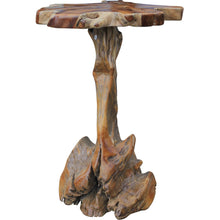 Teak Wood Slab Rustic Bar Table