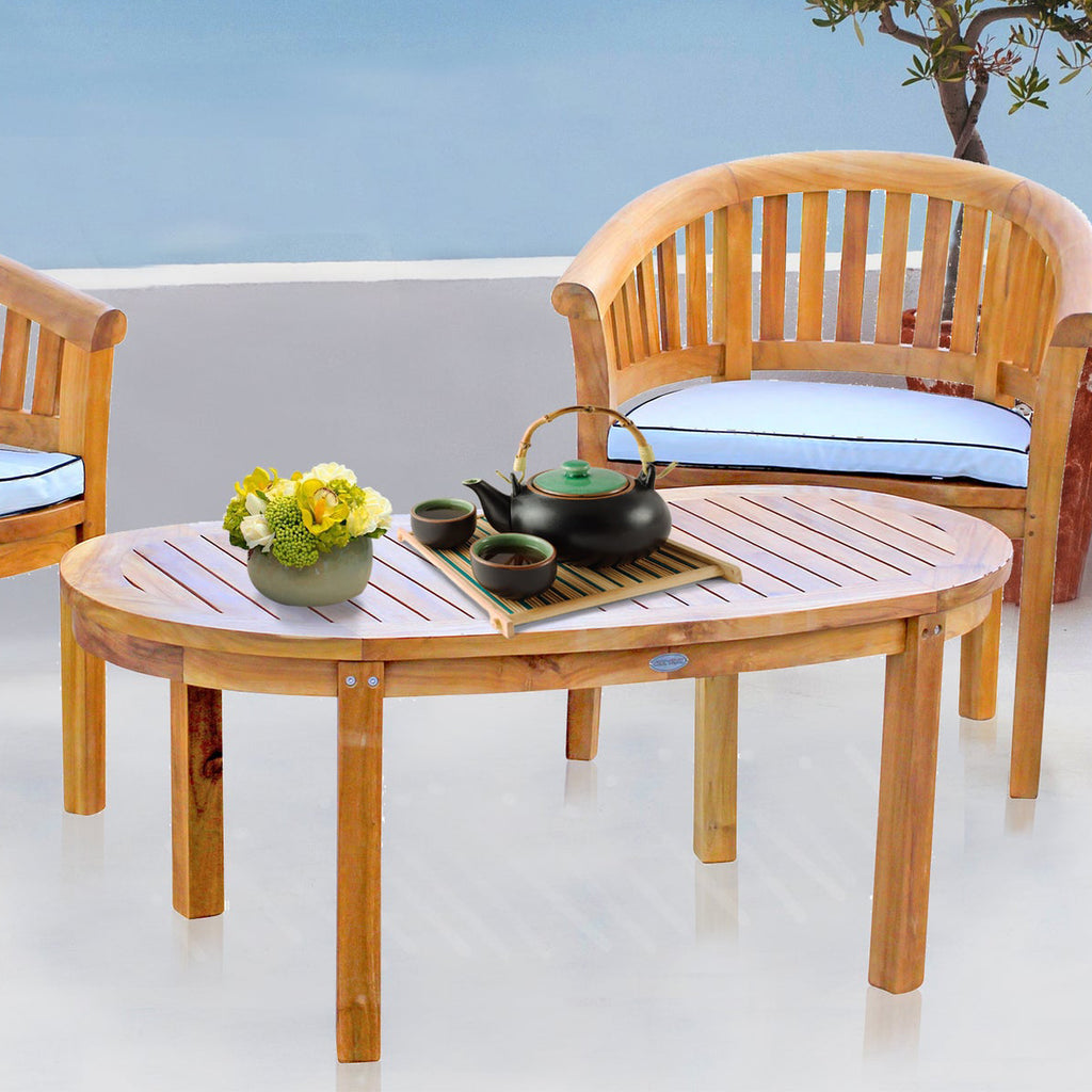Teak Wood Peanut Coffee Table by Chic Teak Canada only CAD $999.44