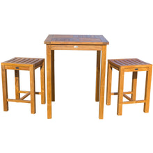 Teak Wood Santa Monica Counter Stool, 24 inch