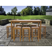 Teak Wood Santa Monica Bar Stool, 30 inch