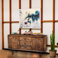 Aztec Recycled Mango Wood Buffet with 3 Drawers and 2 Doors