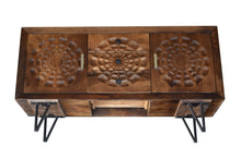 Aztec Recycled Mango Wood Buffet with 3 Drawers and 2 Doors