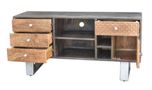 Akot Recycled Mango Wood Media Center with 4 Drawers