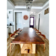 Suar Live Edge Unique Slab Dining Table /  Conference Table - 118" Long (choice of table tops)