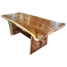 Suar Live Edge Unique Slab Dining Table - 79" Long (choice of table tops) - Chic Teak
