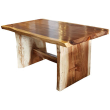 Suar Live Edge Unique Slab Dining Table - 59" Long (choice of table tops) - Chic Teak